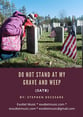 Do Not Stand At My Grave And Weep SATB choral sheet music cover